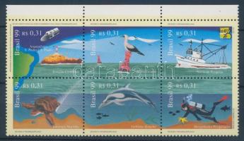 Internationale Briefmarkenausstellung AUSTRALIA &#8217;99 Sechserblock, Nemzetközi Bélyegkiállítás Ausztrália 99 hatostömb, International stamp exhibition Australia 99 block of 6