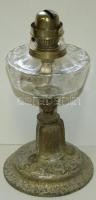 Régi nagyméretű petróleum lámpa búra nélkül 30cm magas