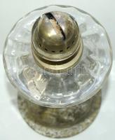 Régi nagyméretű petróleum lámpa búra nélkül 30cm magas