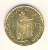 1910KB. 10K Au 3.38g T:2 apró ph.
Hungary 1910. 10 Korona Au "Franz Joseph" Kremnitz (3.38...