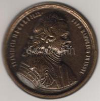 "Rákóczi" nagyalakú modern réz plakett T:2