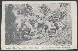 Russo-Japanese war, Japanese artillery at the battle of Yongtsaling (cut)