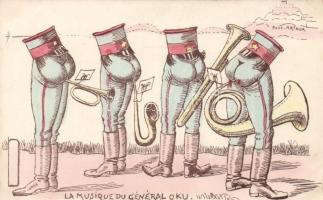 Russo-Japanese war, the music of General Oku, political satire