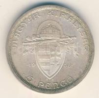 1938. 5P Ag "Szent István" T:2