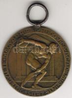 1930-as évek "Ludovica Akadémia" bronz sportérem Szign:Boskó T:3+