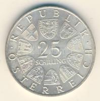 Ausztria 1964. 25Sch Ag "Franz Grillparzer" T:2 Austria 1964. 25 Schilling Ag "Franz Grillparzer" C:XF