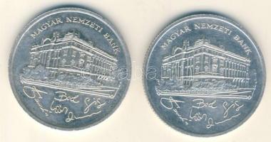 1992. 200Ft Ag "MNB" (2x) T:2