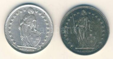 Svájc 1914. 1Fr Ag + 1963. 1Fr Ag T:2,2-
Switzerland 1914. 1 Franc + 1963. 1 Franc C:XF,VF