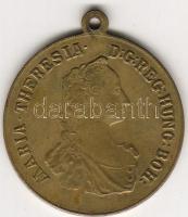 Ausztria 1760. "Maria Theresia" bronz kitüntetés, későbbi utánveret T:2