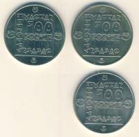 1985. 100Ft 3klf db "Természetvédelem-vidra, vadmacska, mocsári teknős" T:BU