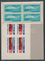 1963 Brüsszel Aerophila kiállítás + 1970 Riccione Aerophilex kiállítás levélzáró kisívek