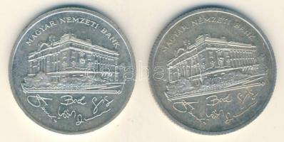 1992. 200Ft Ag "MNB" (2x) T:2