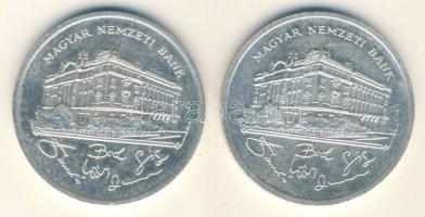 1992. 200Ft Ag "MNB" (2x) T:2