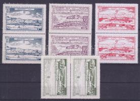 1965 WIPA bélyegkiállítás levélzáró sor párokban