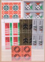 Budapesti Nemzetközi Vásár 6 klf levélzáró négyestömb