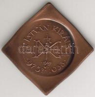 1988. "Szt. István" szögletes bronz T:2