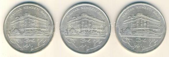 1993. 200Ft Ag "MNB" (3x) T:2,2-