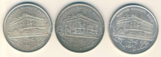 1993. 200Ft Ag "MNB" (3x) T:2,2-
