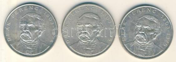 1994. 200Ft Ag "Deák" (3x) T:2,2-