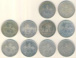 1994. 200Ft Ag "Deák" (10x) T:2+,2