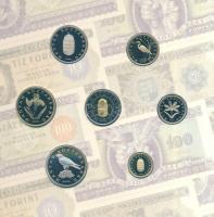 2006. 1Ft-100Ft 8klf db, szettben, benne 1946-os 1Ft Ag "Hatvanéves a Forint" T:PP Csak 20...