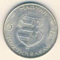 1947. 5Ft Ag "Kossuth" T:2