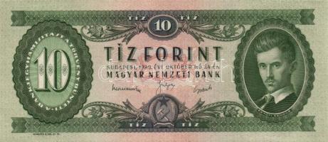 1949. 10Ft T:II+ (hajtva,de nem törve) + 1957-62. 10Ft (3x) T:II