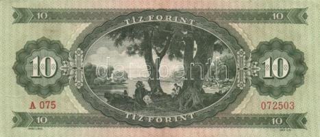 1949. 10Ft T:II+ (hajtva,de nem törve) + 1957-62. 10Ft (3x) T:II