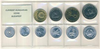 1986. 2f-20Ft 10db klf érmés forgalmi sor fóliatokban T:1