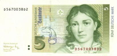 Németország 1991. 5M T:II+ Germany 1991. 5 Mark C:XF+