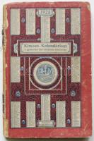 1925 Kincses kalendárium, Budapesti Hírlap nyomdája, kiadói keménykötésben, gazdag témával, megviselt állapotban