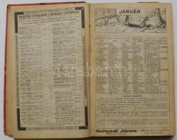 1925 Kincses kalendárium, Budapesti Hírlap nyomdája, kiadói keménykötésben, gazdag témával, megvisel...