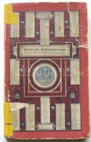 1928 Kincses kalendárium, Budapesti Hírlap nyomdája, kiadói keménykötésben, gazdag témával, megviselt állapotban