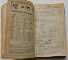 1928 Kincses kalendárium, Budapesti Hírlap nyomdája, kiadói keménykötésben, gazdag témával, megvisel...