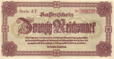 Német 3. Birodalom 1945. 20M T:II
German Third Reich 1945. 20 Mark C:XF