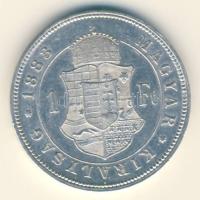 1883KB. 1Ft Ag "Barokk címer" T:2