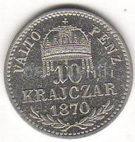 1870K.B. 10Kr ezüst T:2-/3