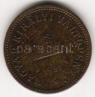 1892. 1f T:3 kis p.h., ütésnyomok RR!!