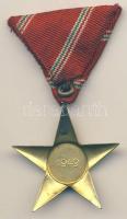 1949. Magyar Népköztársasági Érdemérem arany fokozata mellszalaggal T:2
