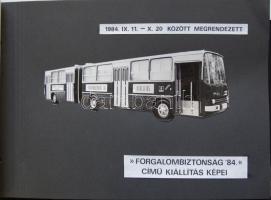 1984 BKV Forgalombiztonsági Kiállítás albuma 27db klf méretű fotóval albumban
