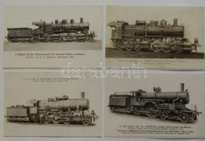 10db klf fotó régi magyar gőzmozdonyokról
