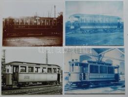 8db klf fotó régi villamosokról