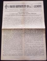 1942 Magyar Haditengerészeti Egyesület közleményei, kizárólag tagok részére