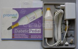 Promed gyártmányú német import bőr- és körömápoló elektromos készülék összes tartozékkal, kezelési utasítással, kifogástalan állapotban