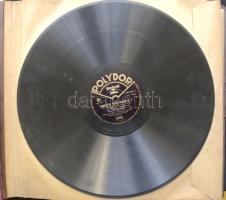 11 darabos gramofon bakelit lemez gyűjtemény albumban