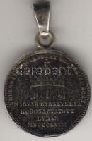 1867. "Erzsébet királynő" koronázási emlékérem ezüst T:4 p.h