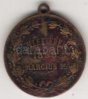 1899. "Petőfi-Bem" bronz T:4