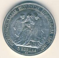 1907. 5K Ag "Koronázási évforduló" Artex-veret U.P jelzés nélkül! T:P csak 1025db! R!