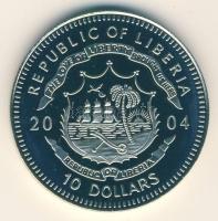 Libéria 2004. 10$ "Szabadság pillanatai-Lech Walesa" multicolor T:PP Liberia 2004. 10 Dollars "Moments of Freedom/Lech Walesa" multicolor C:PP
