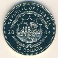 Libéria 2004. 10$ "Szabadság pillanatai-Géntérkép" multicolor T:PP Liberia 2004. 10 Dollars "Moments of Freedom/The Gene Map" multicolor C:PP